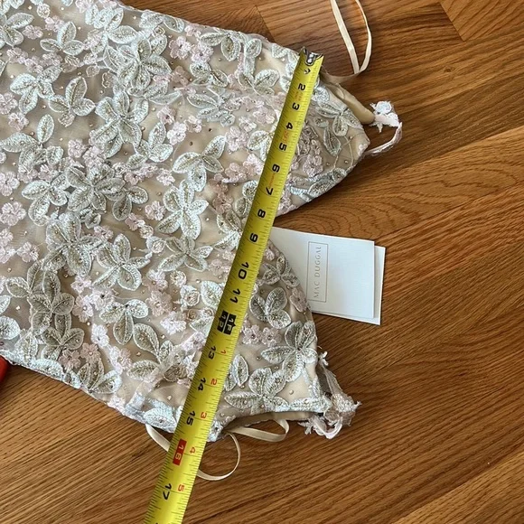 Mac Duggal Woman’s Floral Embroidered Corset Bodice Gown Size 8 NWT - Picture 12 of 17